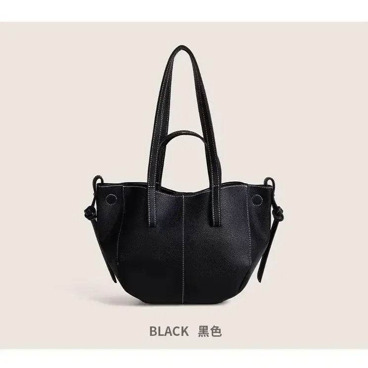 New2024 PU Leather Tote Large Capacity Women's Senior Sense Shoulder Underarm Bag tote bag large capacity handbags for women - Imbasat