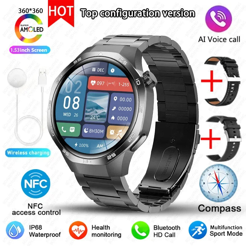 Xiaomi Watch GT5 Pro Smart Watch HD AMOLED Screen NFC GPS Tracker Bluetooth Call Health Waterproof Smartwatch Men Women