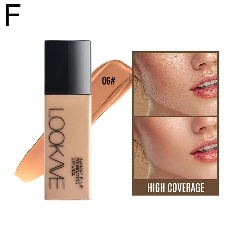 LOOKAVE Liquid Foundation Long Lasting Full Coverage Matte Cream CC