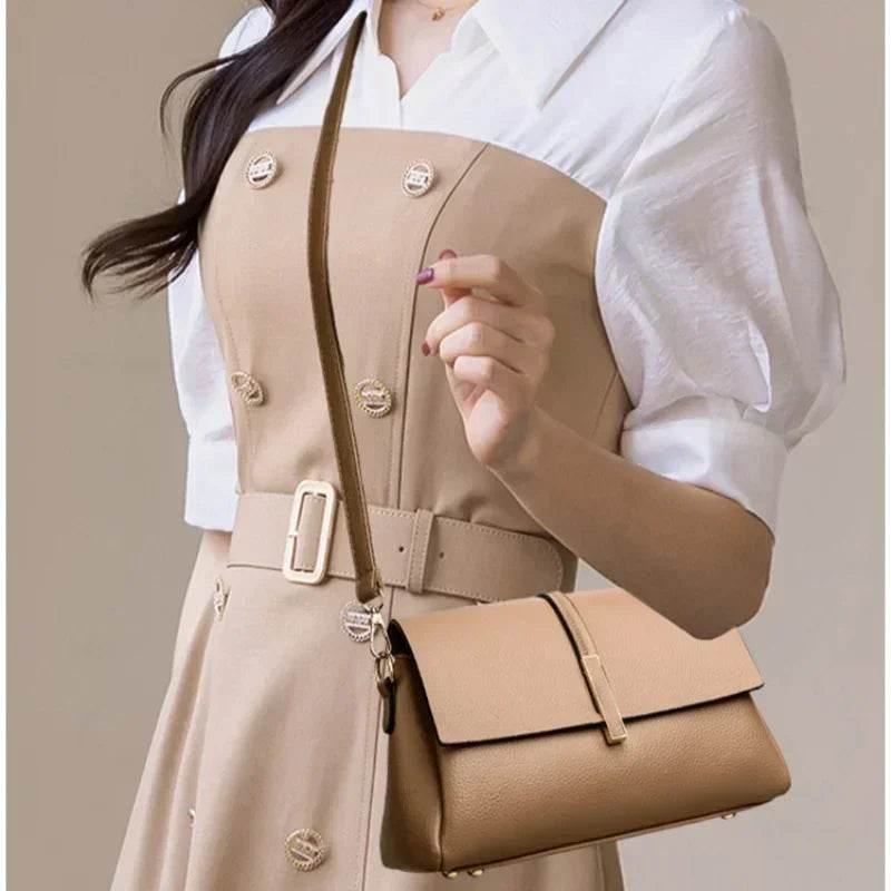 PU Women's Bag 2024 New Fashion Soft Leather Shoulder Bag,Large Capacity Casual Crossbody Bag,Moda Pequeña Bolsa Cuadrada - Imbasat