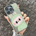 Cartoon Labubu Acrylic Phone Shell for iPhone 16 15 Pro Max 11 12 13 Mini 14 Pro XS MAX XR 7 8 Plus Dustproof Shockproof Cover