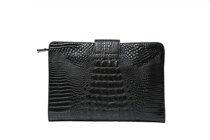 Luxury Designer Clutch for Men Fashion Crocodile PU Leather Men's Clutches Bag Zipper Hasp Evelope Bag Business Clutch Handbags