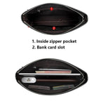 Large Capacity Leather Clutch Bag for Men, Luxury Handbag for Phone, Famous Brand Pouch for Boy, Wallet, Designer, 2024 - Imbasat