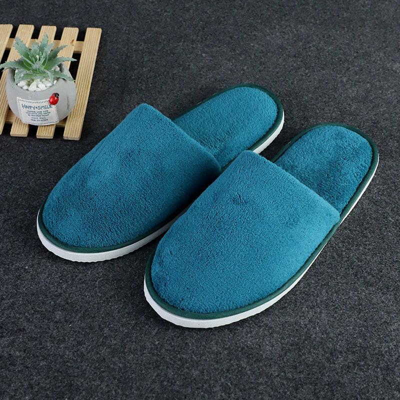 All-inclusive Slippers Men Women Hotel Disposable Slippers Hospitality Travel Comfor Multi-colored Breathable Slides Sandals