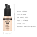 MOONBIFFY 30ml Face Matte Liquid Foundation