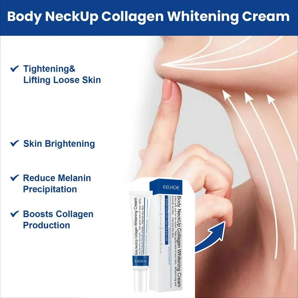 Hydrolyzed Collagen Neck Cream Face Lifting Firming Lightening Smoothing Care Lotion Moisturizer Neck
