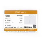 925 Silver Women's Necklace 1.80CTW.3 Stones D Color