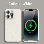 Liquid Silicone iPhone Case Magsafe Magnetic Soft Cover