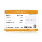 Gold Hoop Earrings Genuine 925 Silver 1CT 2CT Moissanite