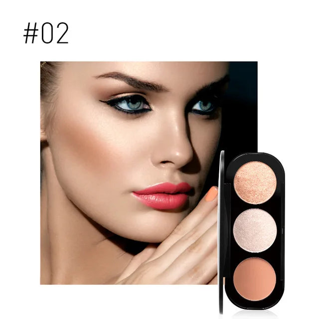 Focallure 3 In 1 Makeup Palette Blush Highlighter Face