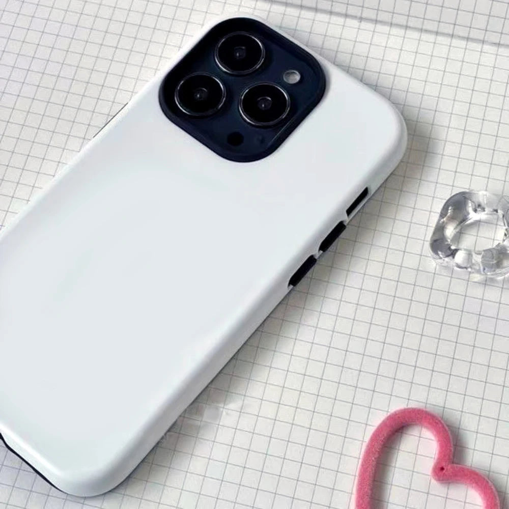 Peach Veil iPhone Case Luxury Double Layer Cover