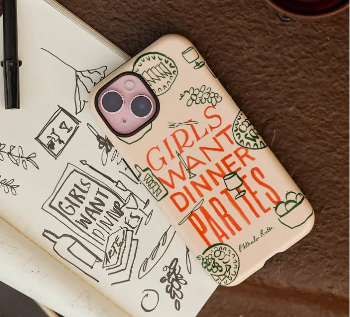 Dinner Parties iPhone Case Luxury Double Layer Cover