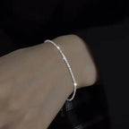 925 Sterling Silver Bracelet Partial Pearls Knots Bracelets for Women Fashion Luxury Design Bead Charm Bracelet Party Jewelry - Imbasat