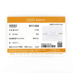 Anziw 5 Stone Rings 3.6cctw D Color Moissanite Bands Sliver 925