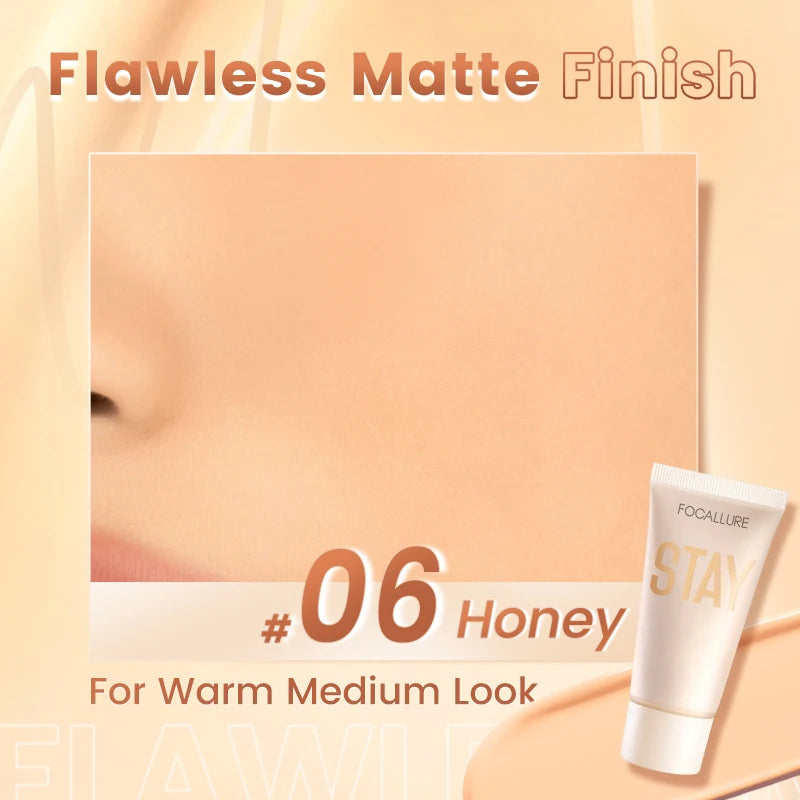 FOCALLURE Pore-Blurring Matte Foundation Cream