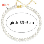 White Pearl Chokers Necklace