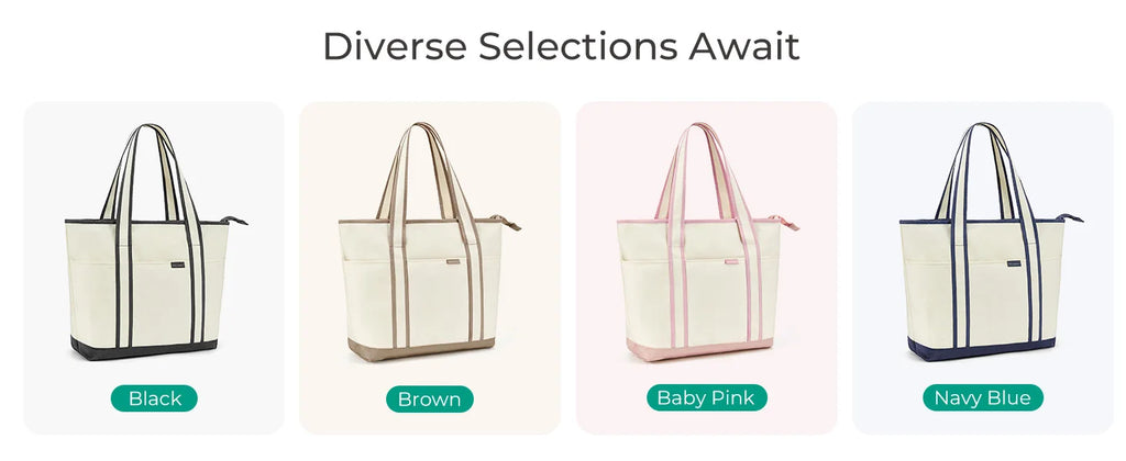 BAGSMART Women's Canvas Tote Bag