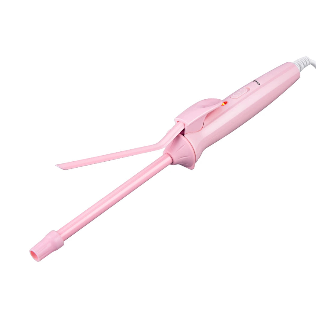 9mm Mini Hair Curling Iron Hair Curler Wand Professional Curly Tongs Ceramic Electric Salon Styling Tool Small Crimping Iron