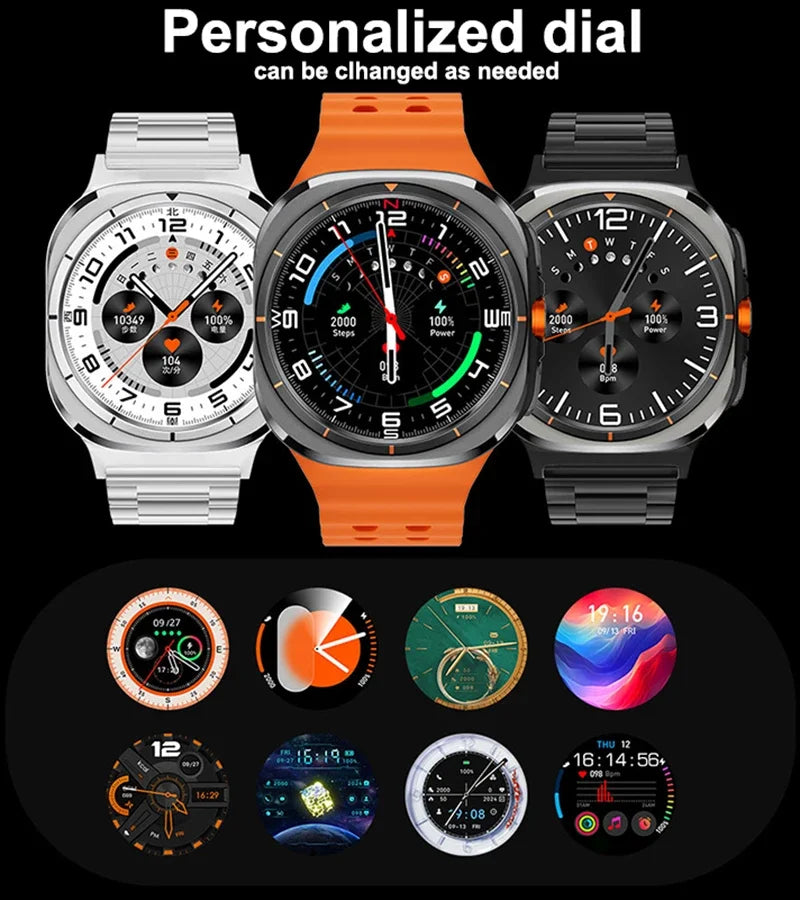 U8 Ultra AMOLED Android 9.0 Smart Watch Men 4G 5G SIM Card WiFi GPS Compass 32GB Smartwatch Rotating Camera Sports Watch 7 Ultra