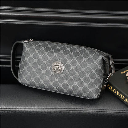 2022 New Men's Clutch Bag Business Casual Clutches Bags Mens Soft Pu Leather Cluth Male Mobile Phone Bag Hand Bag Purse Wallet