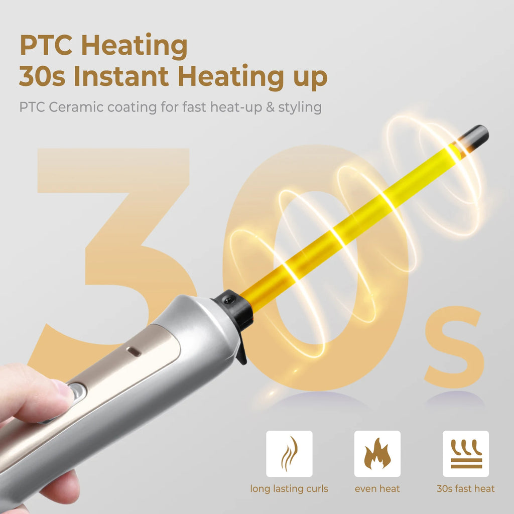 Hair Curling Iron 9mm Professional