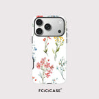Fcicicase 2-in-1 Magnetic iPhone Case Matte Acrylic Flower