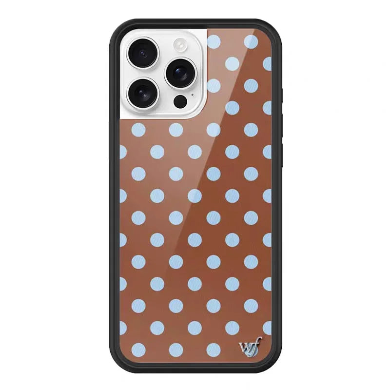 Wildflower 3D Cute Polka Dot iPhone Case Wave Point Cover