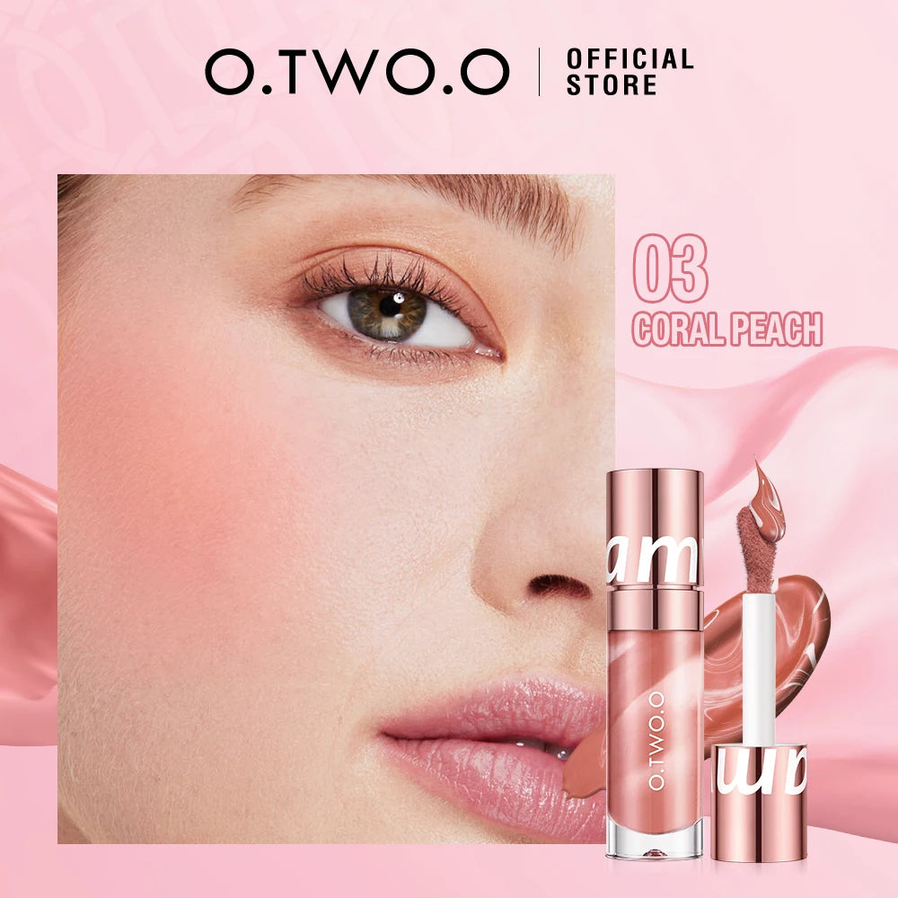 O.TWO.O Liquid Blush Face Blusher Moisturizing Long Lasting