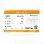 Anziw 2023 Women Hoops 925 Silver Gold Drop Earrings Dangle Moissanite