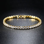 Anziw 3mm D Color VVS1 Moissanite Bracelet 925 Silver