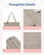 BAGSMART Tote Bag, Puffer Tote Bag