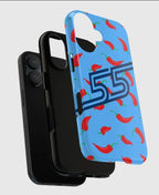 Fashion Carlos Sainz Chili iPhone Case Luxury Double Layer Cover