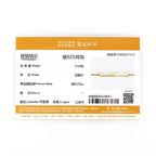 Anziw 925 Silver Sterling Hoops Luxury Earrings Jewelry 1.3mm Round Moissanite Diamond Earrings