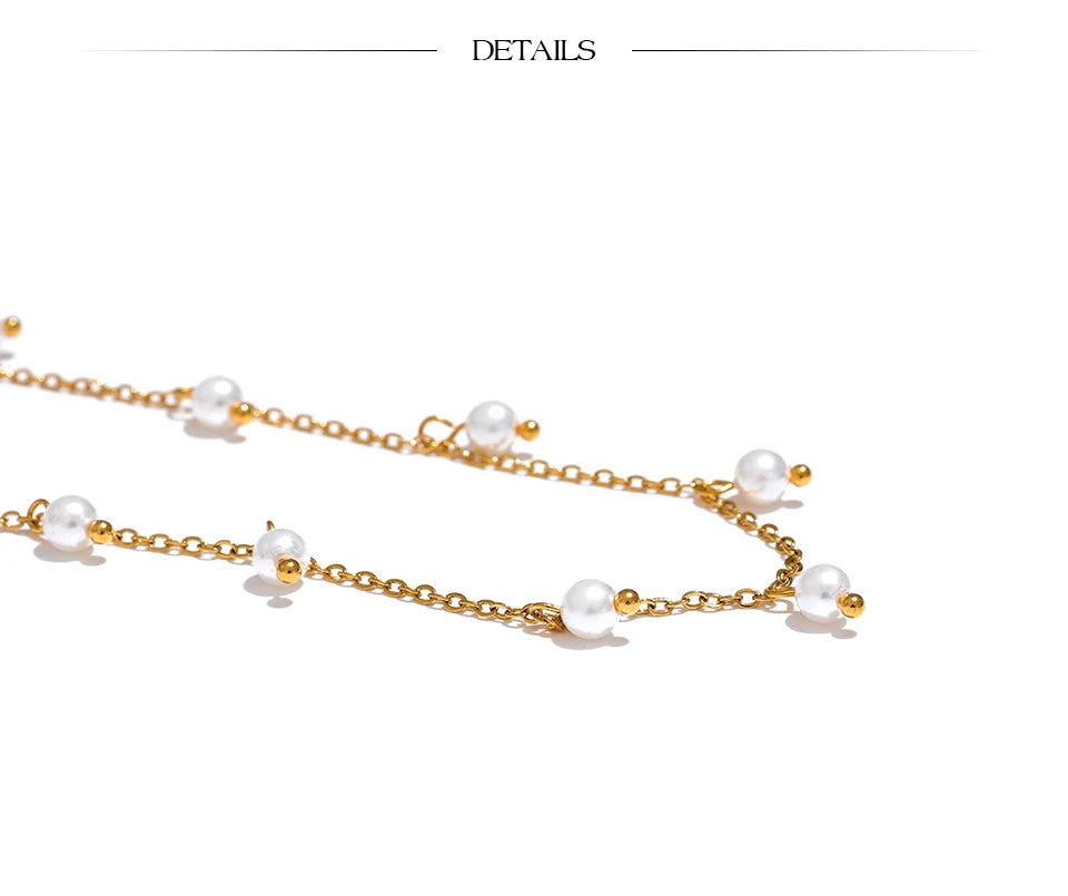 Yhpup Shell Pearls Handmade Necklace