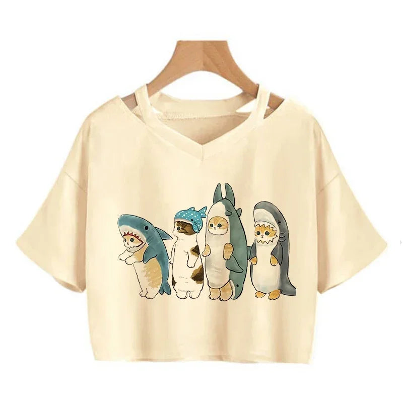 Ulzzang Aesthetic Crop Top