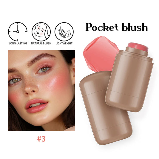 rhodeBlush Stick For Lips Cheeks Long-lasting Multi-use Contouring Portable Pocket Blush Soft Natural Flushed Makeup Look Hot