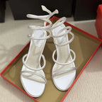 Snake Twine Rhinestones Thin High heels