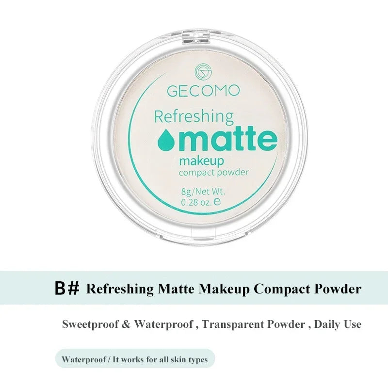 Makeup Matte Mist Velvet Compact Powder Waterproof