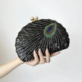 Evening Bags Luxury Lady Novelty Purses for Weddings Party Peacock Shape Design Party Clutches Blue Clutch Bag Women Handbags - Imbasat
