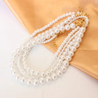 White Pearl Chokers Necklace