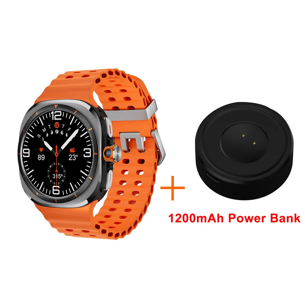 BW Watch 7 Ultra Android Smart Watch 4G SIM Card 1.508''AMOLED Rotating Camera GPS WIFI Google Play Global Call Large Memory