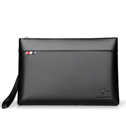 Large Capacity Leather Clutch Bag for Men, Luxury Handbag for Phone, Famous Brand Pouch for Boy, Wallet, Designer, 2024