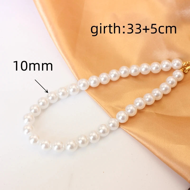 White Pearl Chokers Necklace