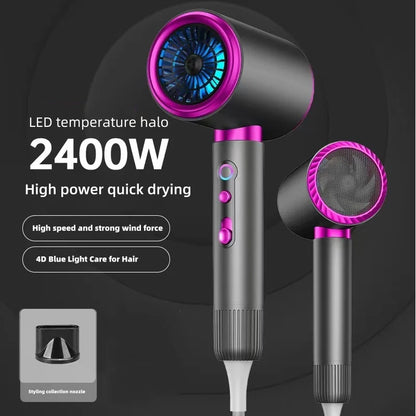 The Latest High-Speed Hair Dryer, High-Power Blue Light Ion Home Hair Salon Hair Dryer, Household Appliance US UK.EU.AU Plug-In