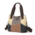 Canvas Ladies Handbag Fashion Simple Retro Tote Casual Large Capacity Travel Crossbody Tote Bag For Women - Imbasat
