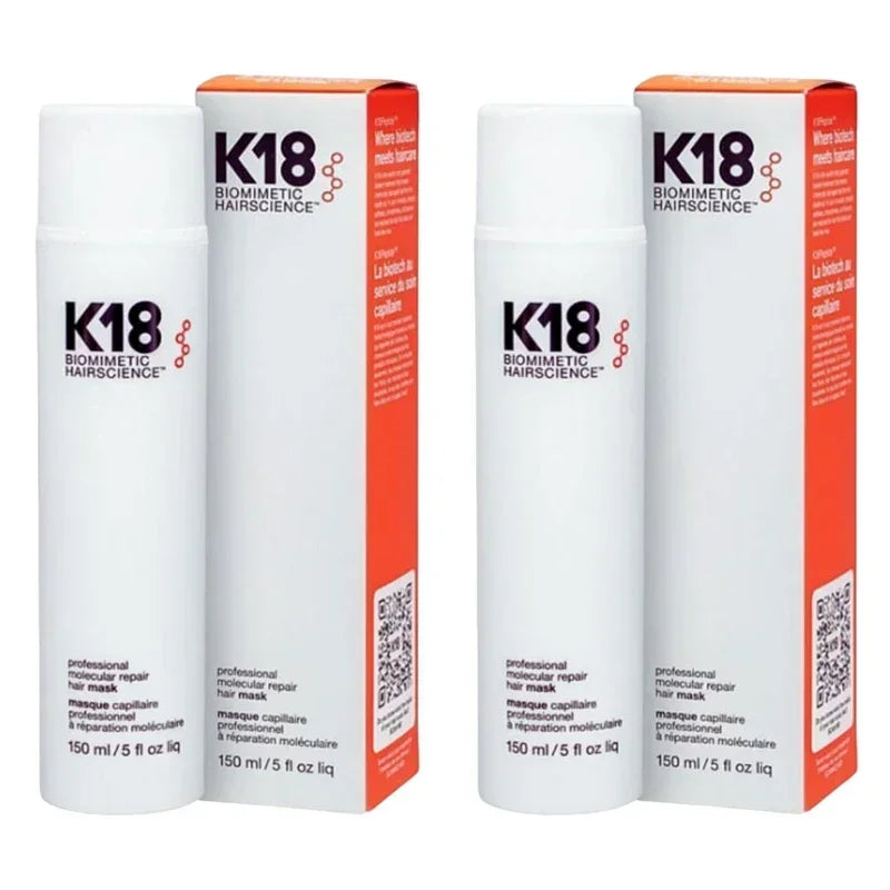 K18 Leave-In Conditioner Biomimetic Hairscience Pro Molecular Repair Dry Hair 4 Minutes To Reverse Hair Damage Moisturize 150ML