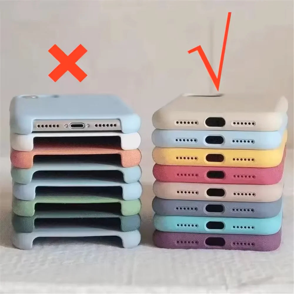 Original Silicone iPhone Case Full Cover for All Models