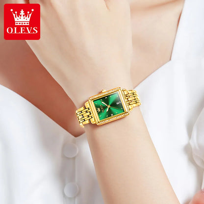 OLEVS 9995 Elegant Quartz Ladies Wristwatch Auto Date Top Brand Original Watch For Women Luxury Waterproof Luminous Watches 2025