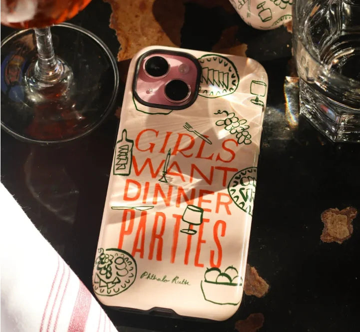 Dinner Parties iPhone Case Luxury Double Layer Cover