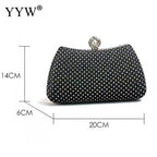 2023 Trend Evening Clutch Bags Women Shinny Clutches Purse Crystal Wedding Chain Shoulder Handbags Golden Moon Luxury Sac A Main - Imbasat